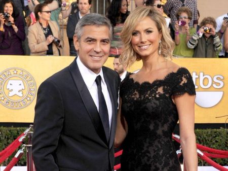 Stacy with George Clooney